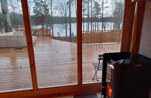 Vittsjo Maison | Wunderschönes Haus am See mit Sauna, Boot und Eigenem Bootssteg