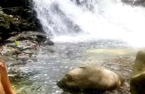 Ballena Cabine | Yogachal Vista Mar bamboo cabiña in jungle w waterfall and seaview yoga deck