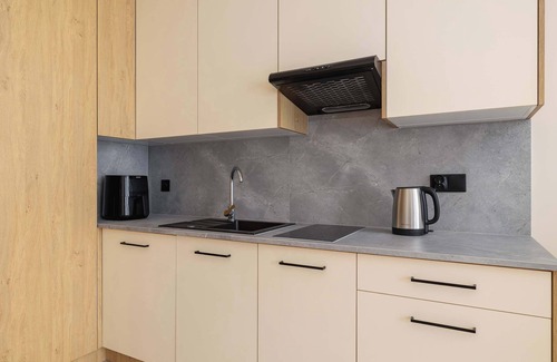 Katowice Appartement | Zabrska 15 Katowice Creamy Studio Air conditioning Smart TV Parking