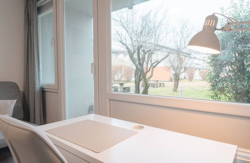 Gross Buchholz Copropriété | Zentral nah MHH Terrasse Komfort - 1-Zimmer-Apartment Boxspringbett, Schlafsofa