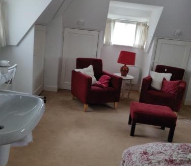 Wassenaar Appartement | Zit slaapkamer op de 2e etage in een rietgedekte villa met gedeelde douche en keuken