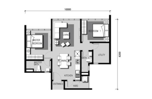 Sungai Buloh Appartement | Zizz Homestay - The Pallet Home