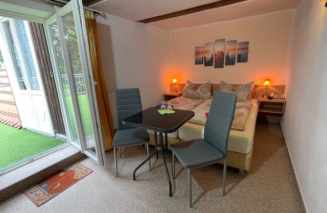02 chambre double avec terrasse - Insel-Hotel Dobbertin