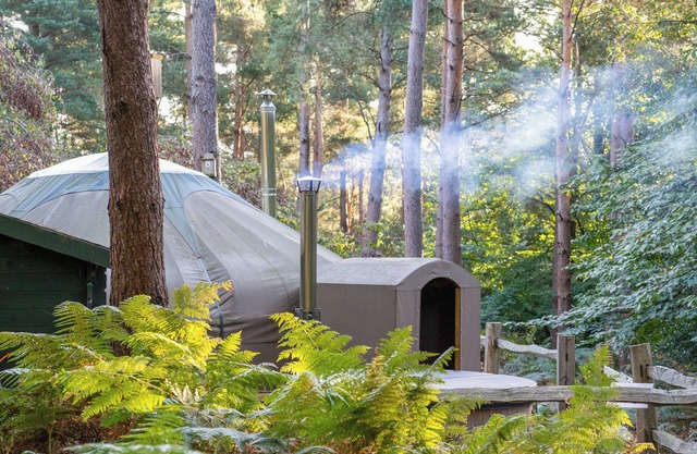 Go off grid and completely submerge in this luxury accommodation complete with hot tub.