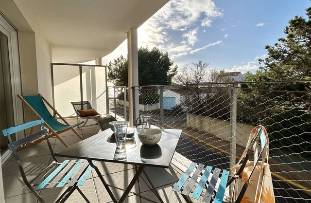 Appartement 2 pièces, 2 couchages, La Guérinière, balcon, parking