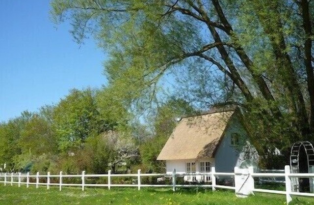 Maison au toit de chaume "Am Wieseneck" avec jardin, près de la plage, internet, 3 vélos