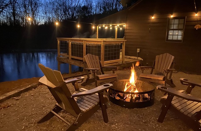 100 acres, FIREWOOD PROVIDED, Fishing Pond w/ poles, Trail, firepit, pond views