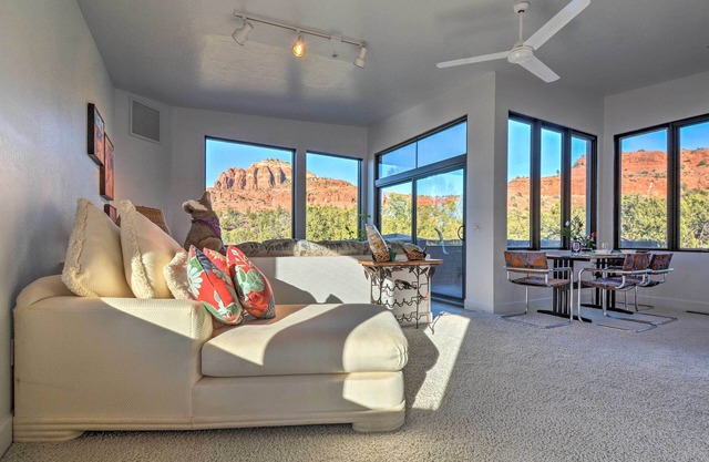 2-Acre Sedona Casita w / terrasse et vues Red Rock!