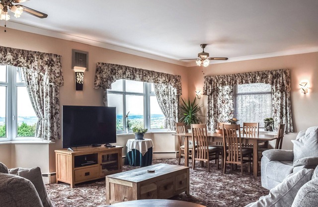 A charming, ground floor apartment boasting valley views and space in abundance.