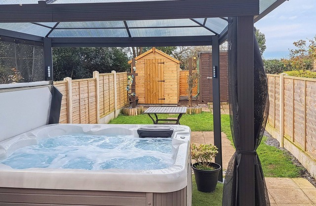 Just love the interior design of the cottage and the hot tub in the garden is a real bonus too.
