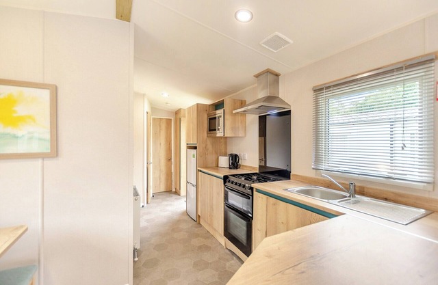 2 Bedroom Ribchester Platinum caravan with balcony at the front.