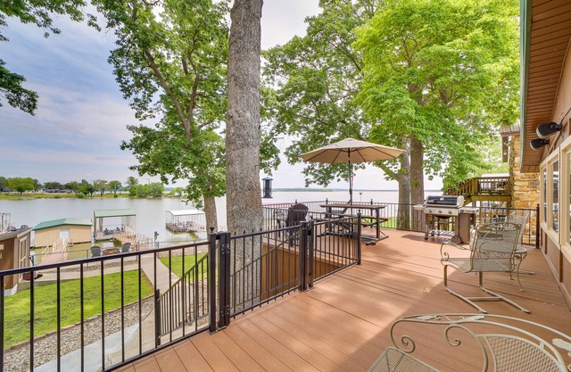Boat Dock + Lake Access: Grove Vacation Rental!