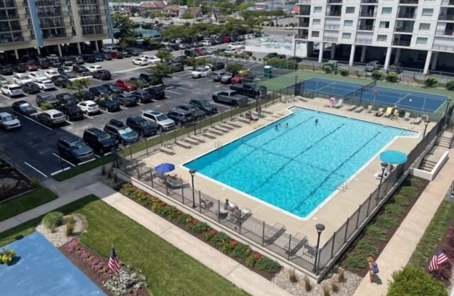 2 BR 2 BA Ocean Front Condo with side view of Ocean Pool, Elevator, Tennis