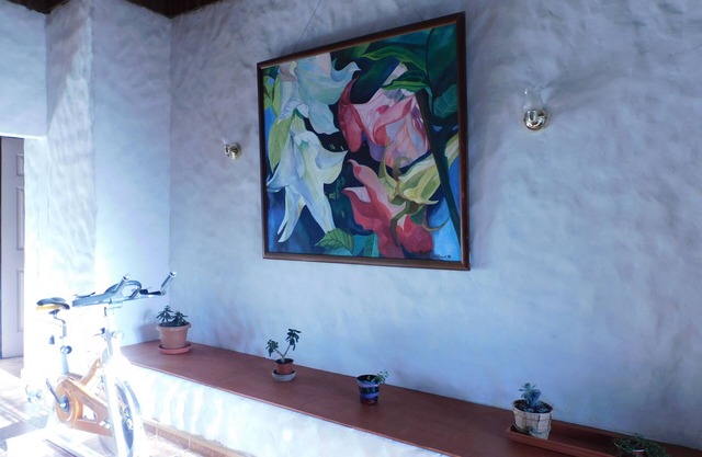 Rainbow House est une grande maison au premier étage nichée au cœur de Monteverde.