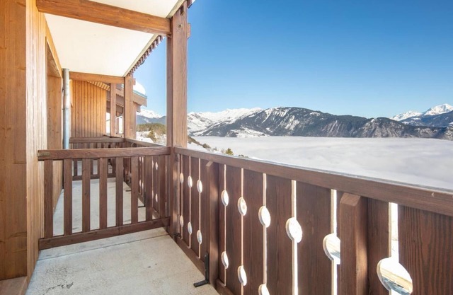 200m du centre station, terrasse, balcon, parking, télévision, casier à ski, 32m², Valmorel