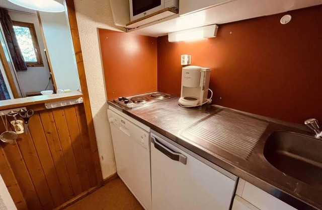 230m du centre station, 3ème étage, balcon, télévision, casier à ski, 20m², Peisey-Vallandry