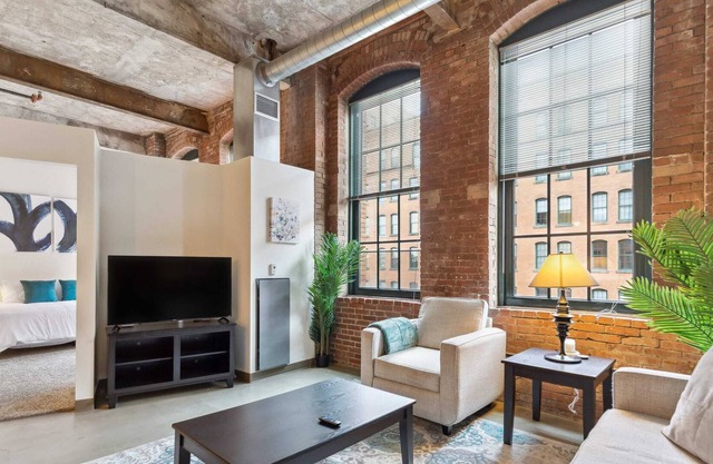 2BR 2BA Historic Loft Retreat With Pool