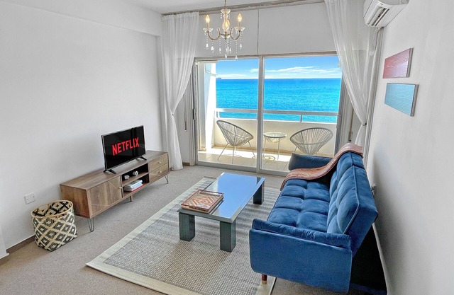 2BR Seafront Apt. in center with community pool