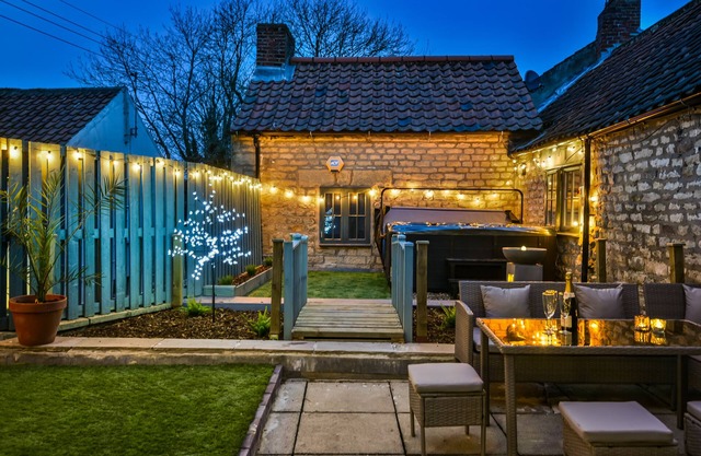 Private garden rooftop terrace with hot tub