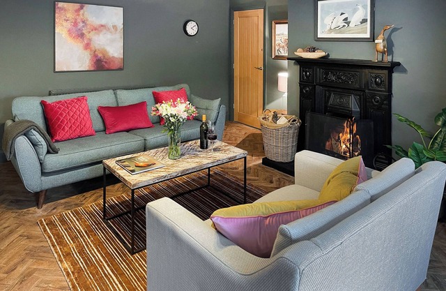 A stunning cottage with many unique features surrounding it with the animals, walks and views.
