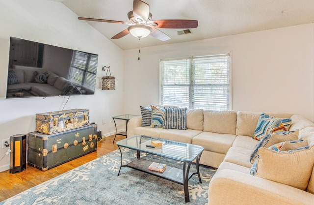 3 Mi to Ocean: Home w/ Deck in Little River!