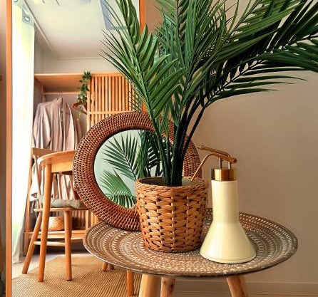 3-Min Walk from Achasan Station, 2-Bedroom Bali Mood Stay with Hinoki Aroma