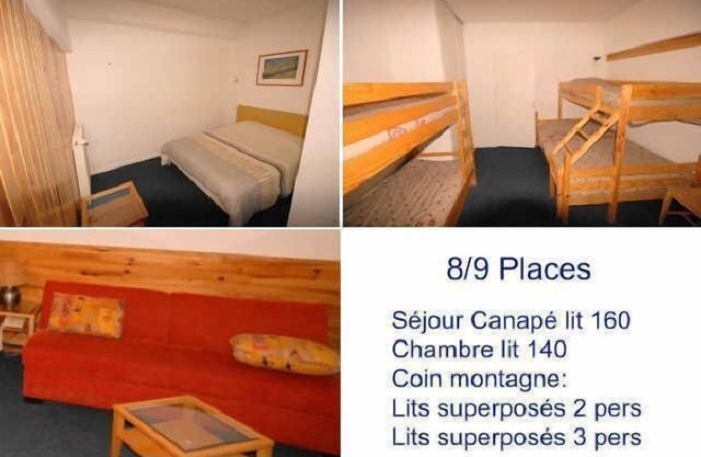 30m du centre station, 1er étage, vue station, remise en forme, piscine, sauna, balcon, télévision