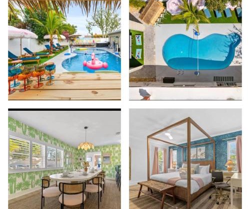 4 Br Oasis Pool Tiki Hut Hot Tub Ping Pong Arcade