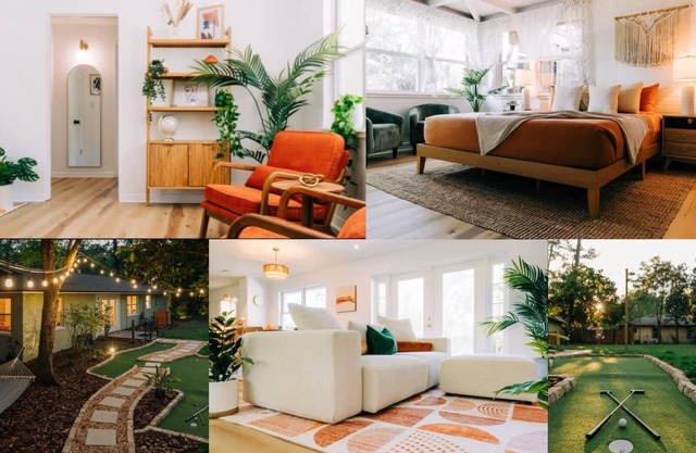 4BR Boho Oasis w/ Mini Golf & Games!