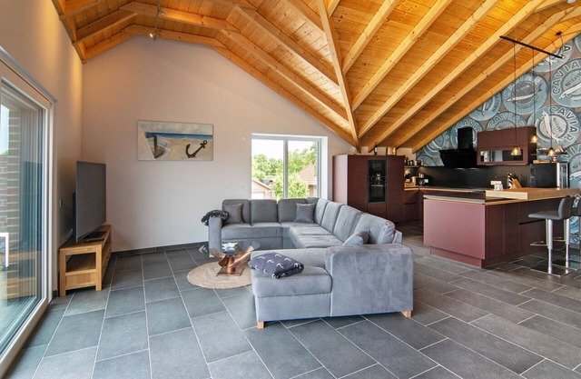 5 Sterne Luxus Ferienhaus Arngast für 6 Personen mit Pool, Sauna, Fitnessraum
