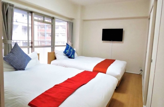 506 2 double size beds A 7minute walk from Ten / Fukuoka Fukuoka