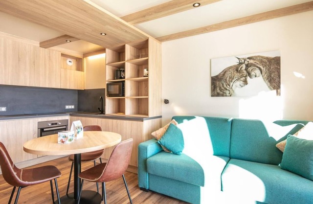 50m du centre station, terrasse, parking, télévision, casier à ski, 23m², Valmorel