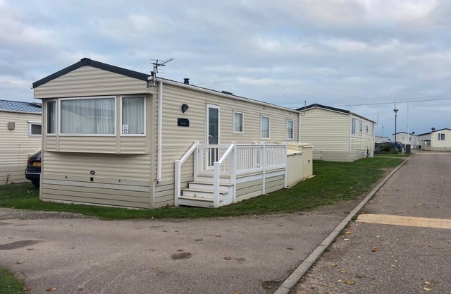 6 berth caravan with side decking at Suffolk Sands Holiday Park ref 45054C