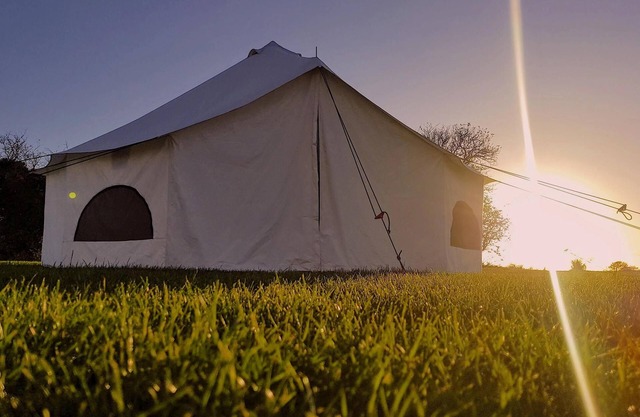 6m xl bell tent with log burner, near Whitby