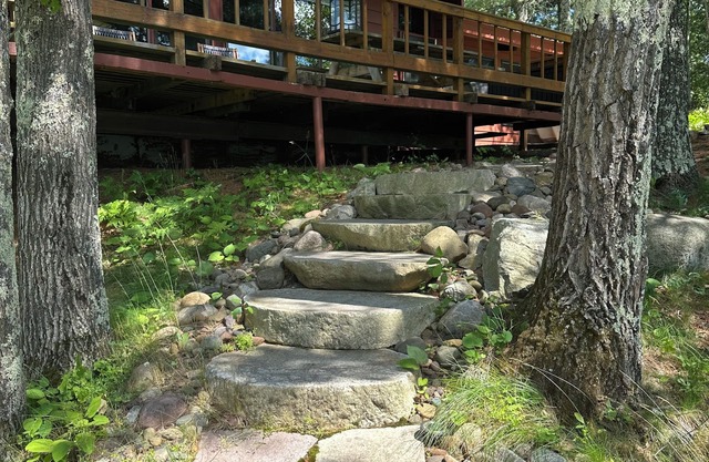 Retraite privée de 7 acres, cabane et maison avec lits superposés, Rave, kayaks, pédalo, ponton