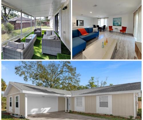 7326-3-LF-Bungalow with lake view near Universal