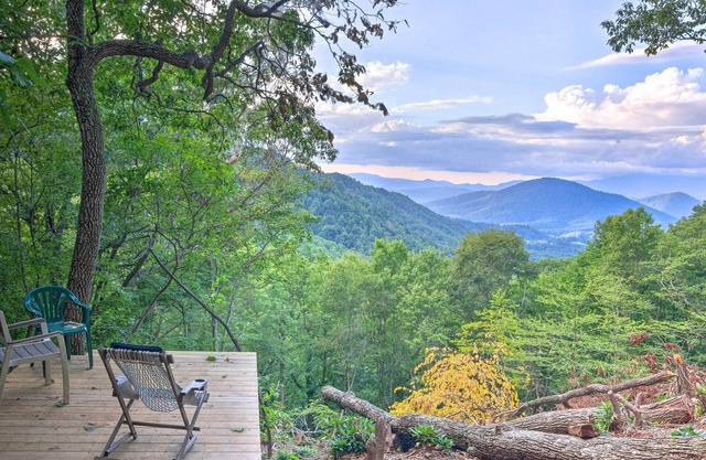 2 Decks + Views: Spruce Pine Cabin on 8 Acres