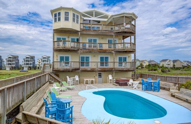 Hou la la! Oceanfront Home, piscine privée, salle des médias, accès à la plage privée