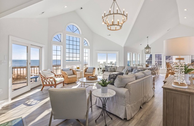8BR Oceanfront in OBX with Heated Pool & Hot Tub!