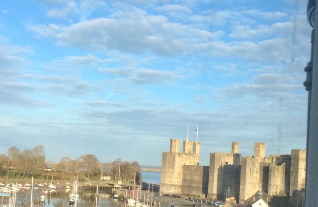 Une maison de ville de Caernarfon avec les meilleures vues