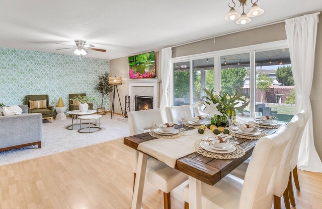 A calm, sunny, happy, amazingly design green oasis
