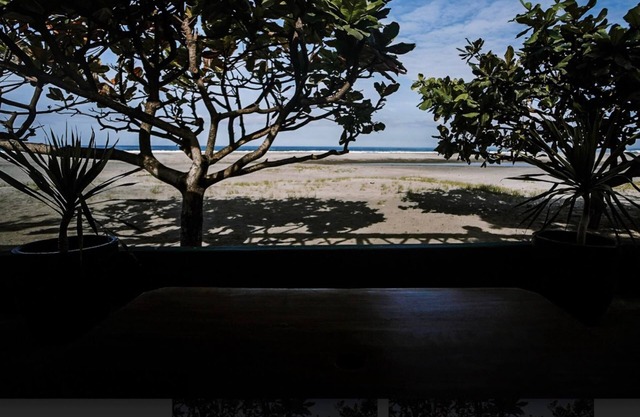 A charming ocean front resort...
