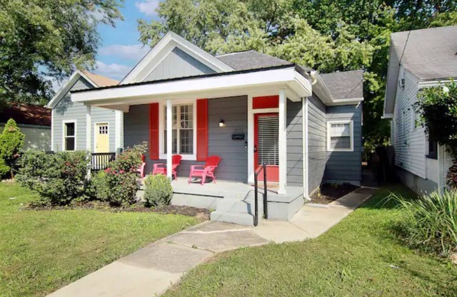A cozy charming home with a home away home from feel.