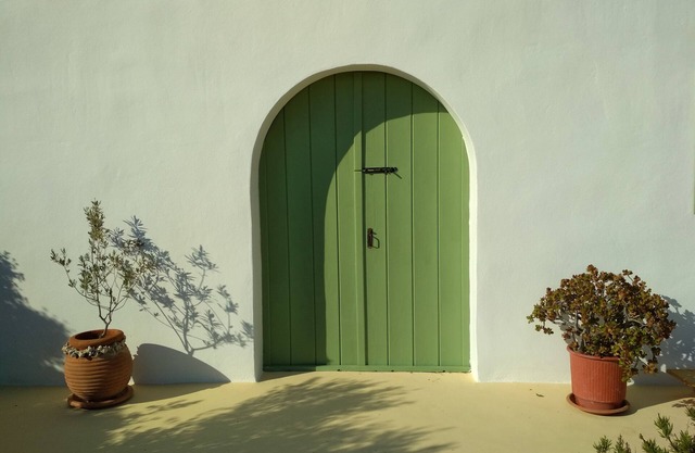 une maison entre le ciel et la mer de l'île de Leros