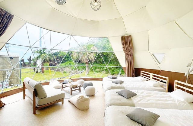 A room where you can relax in the forest and sauna / Kushima Miyazaki