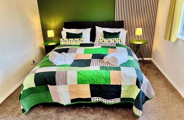 A vibrant 3-bedroom house with ample parking