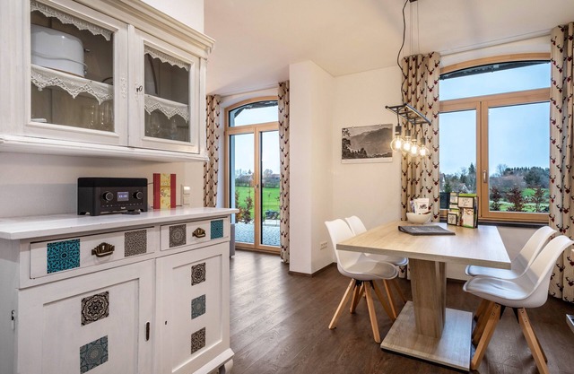 Appartement de vacances accessible "Butterei" avec terrasse privée et Wi-Fi.