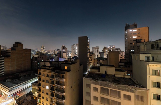 Aconchegante apartamento no 12º andar com vista da Praça da República