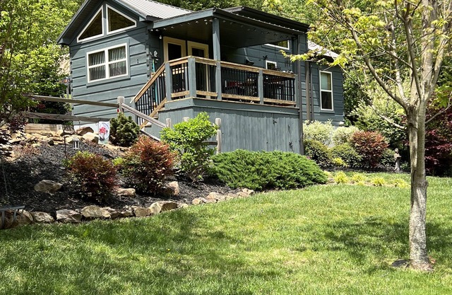 Adorable cabine avec de grandes vues sur la montagne. 12 minutes de DT Asheville