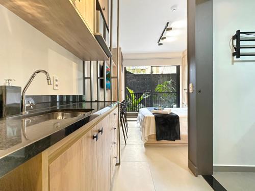 Air conditioning Modern Kitchen Balcony Studio